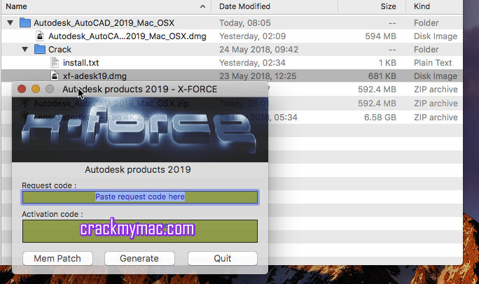 product key for 2017 autocad for mac